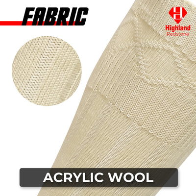 Comfortable Wool Blend Cream Kilt Hose | High-Quality Kilt Socks