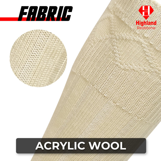 Comfortable Wool Blend Cream Kilt Hose | High-Quality Kilt Socks