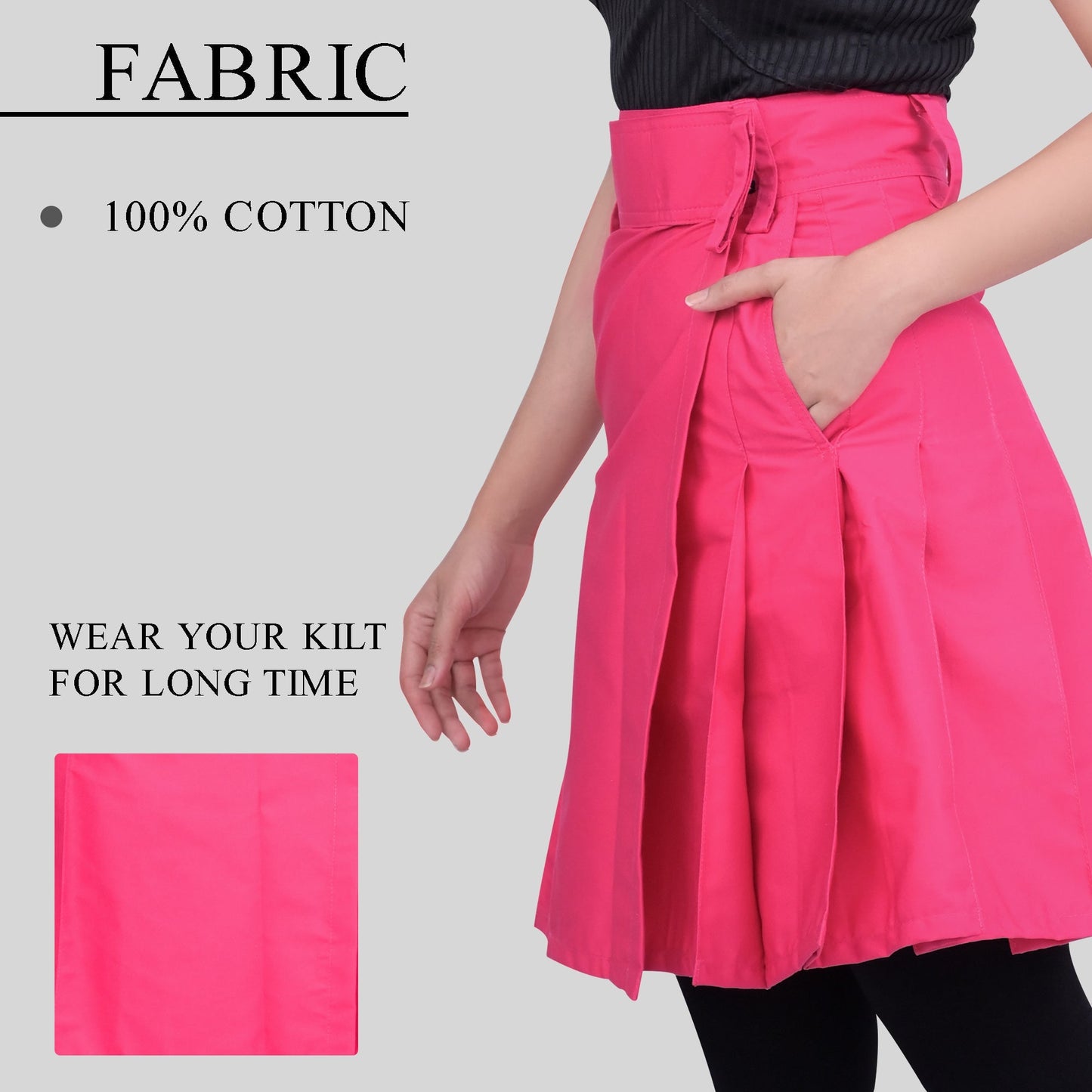 Raven Women Kilt - Pink | Big & Tall
