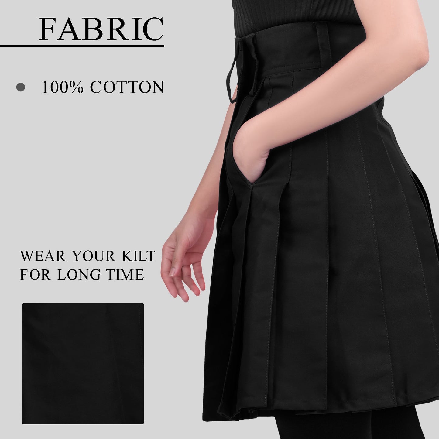 Raven Women Kilt - Black | Big & Tall
