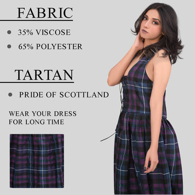 Authentic Scottish Dress in Pride of Scotland Tartan