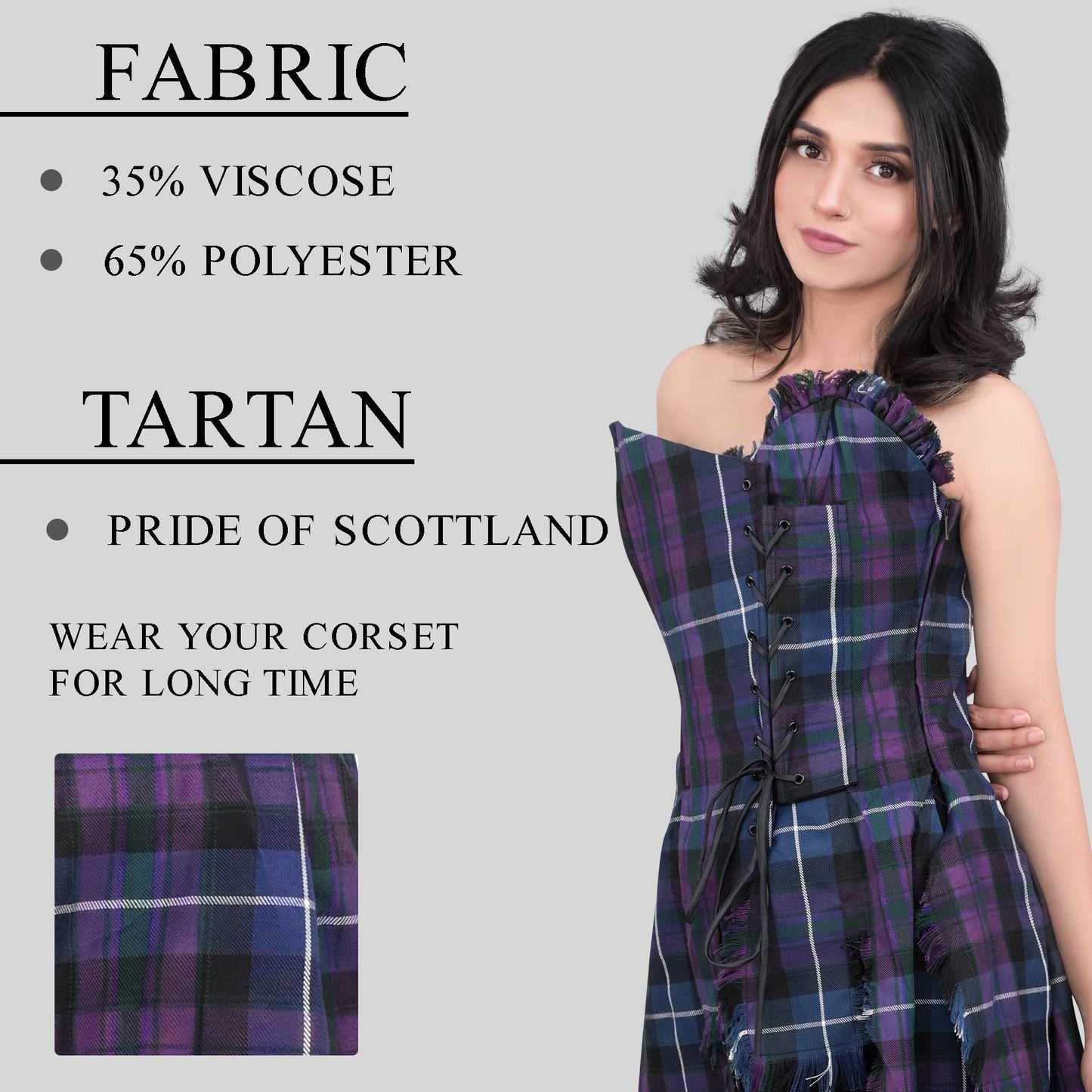 Bella Tartan Corset (Pride Of Scotland)