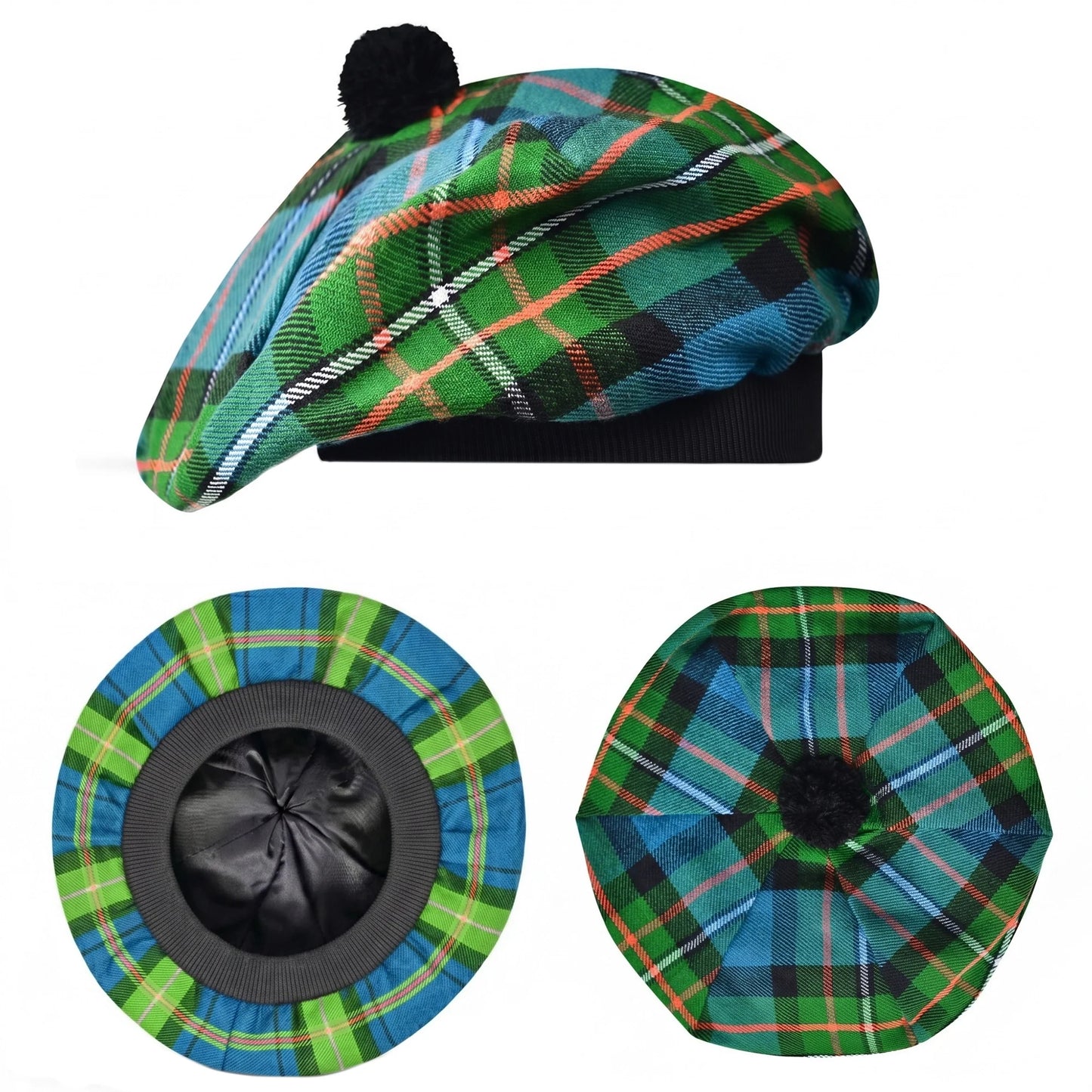 Tam O'Shanter Hat with Pompom | Ferguson Tartan
