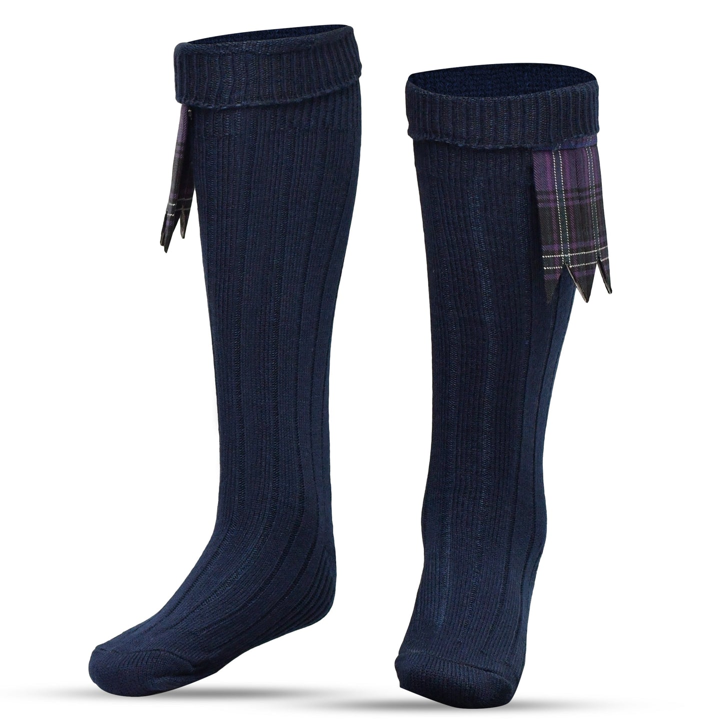 Comfortable Wool Blend Blue Kilt Hose | High-Quality Kilt Socks