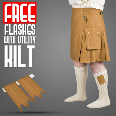 Phantom Modern Utility Kilt - Khaki | Big & Tall