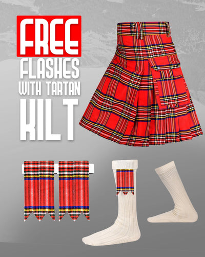 Valor Acrylic Utility Kilt | 16oz Royal Stewart Tartan KIlt