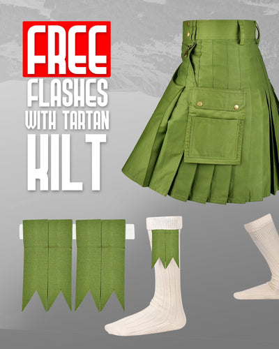 Phantom Modern Utility Kilt | Olive Green