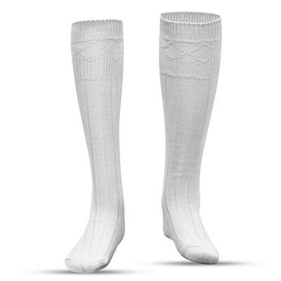 Wool Blend Kilt White Hose for Traditional Scottish Attire