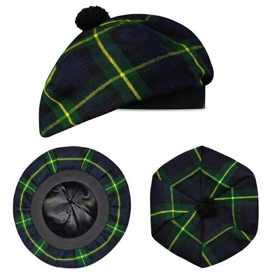 Tam O'Shanter Hat with Pompom | Gordon Tartan