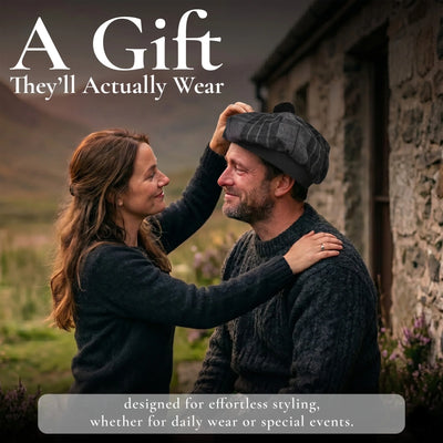 Tam O'Shanter Hat with Pompom | Gray Watch Tartan