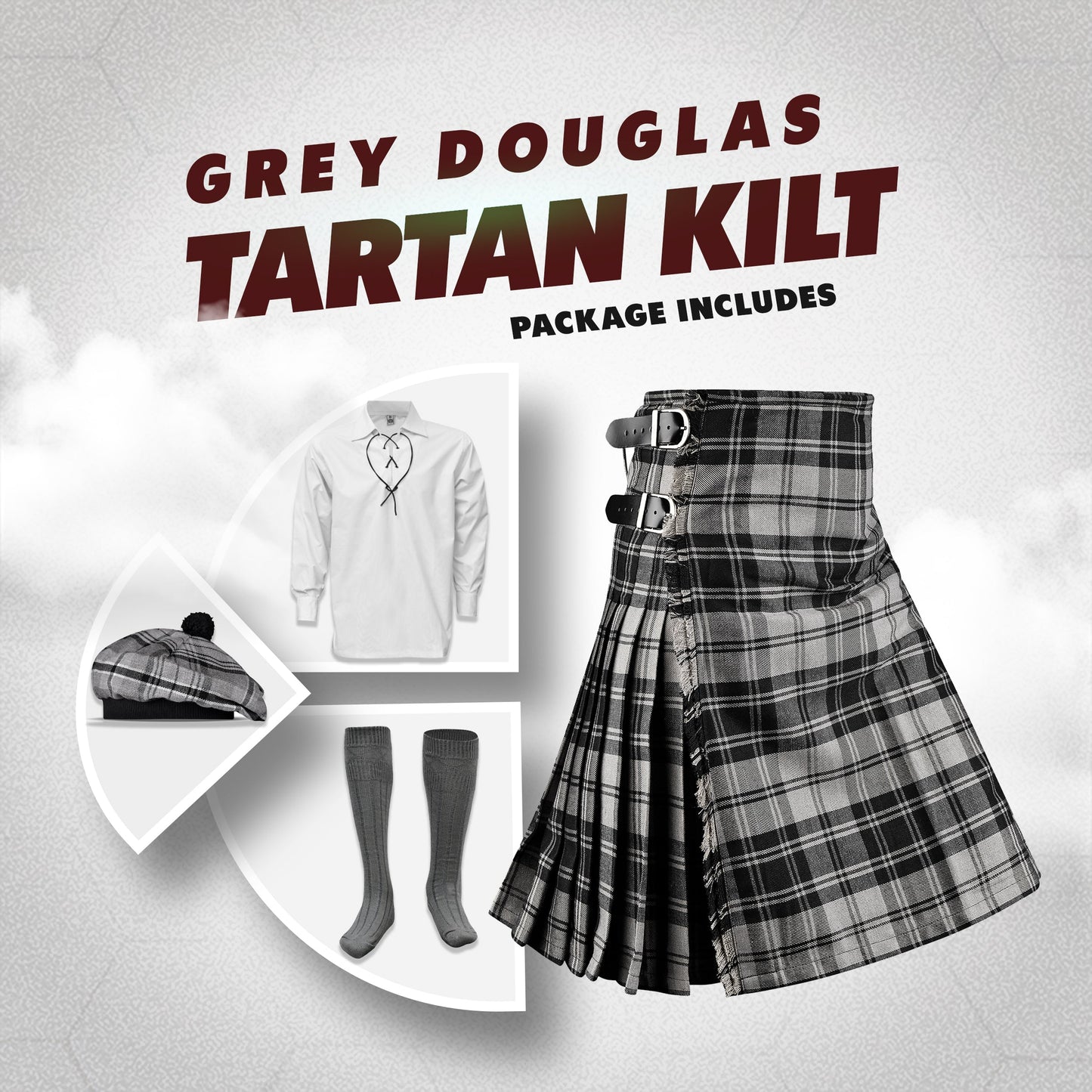 P.V. Kilt Bundle Lite | Grey Douglas