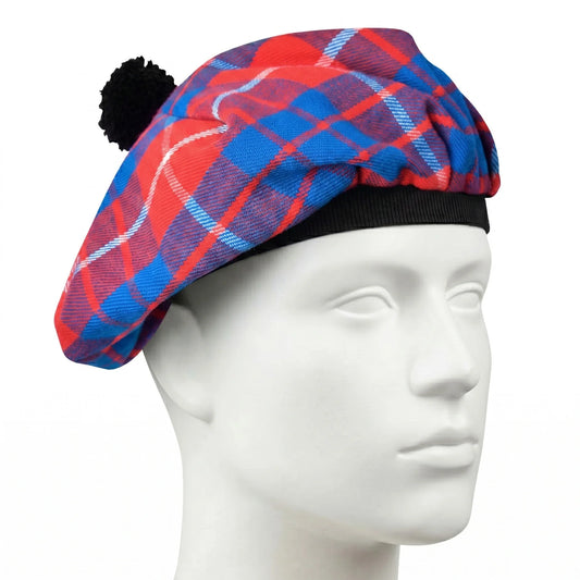 Tam O'Shanter Hat with Pompom | Hamilton Red Tartan