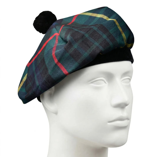 Tam O'Shanter Hat with Pompom | Hunting Stewart Tartan