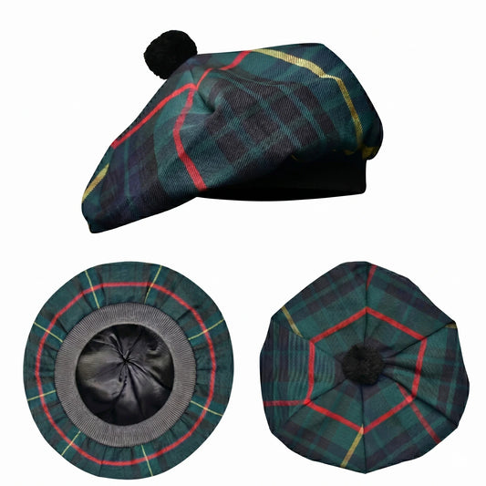 Tam O'Shanter Hat with Pompom | Hunting Stewart Tartan