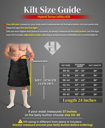 Rainbow Hybrid Utility Kilt for Men - Bold, Stylish and Inclusive Pride Apparel