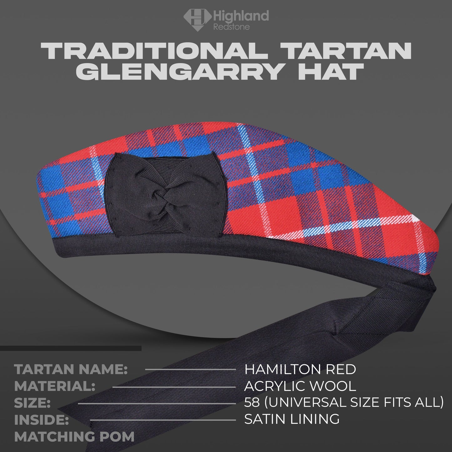 Glengarry Hat | Hamilton Red