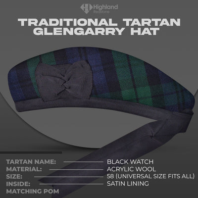 Glengarry Hat | Black Watch