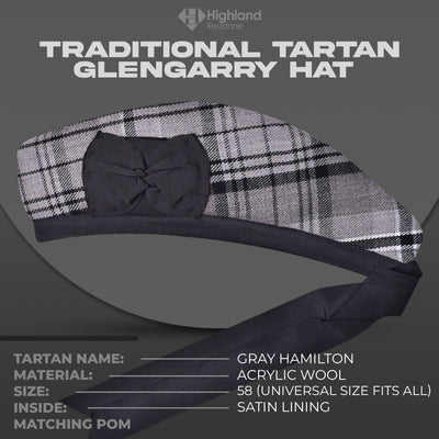 Glengarry Hat | Gray Hamilton