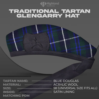 Glengarry Hat | Blue Douglas