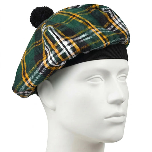 Tam O'Shanter Hat with Pompom | Irish Heritage Tartan