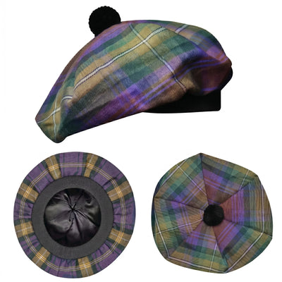 Tam O'Shanter Hat with Pompom | Isle of Skye Tartan