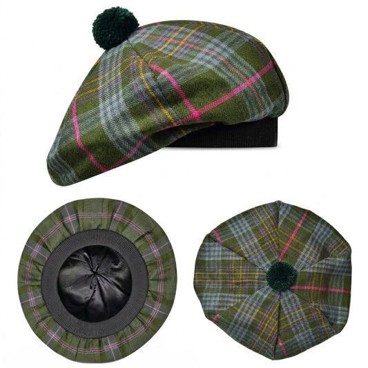 Tam O'Shanter Hat with Pompom | Kennedy Weathered Tartan