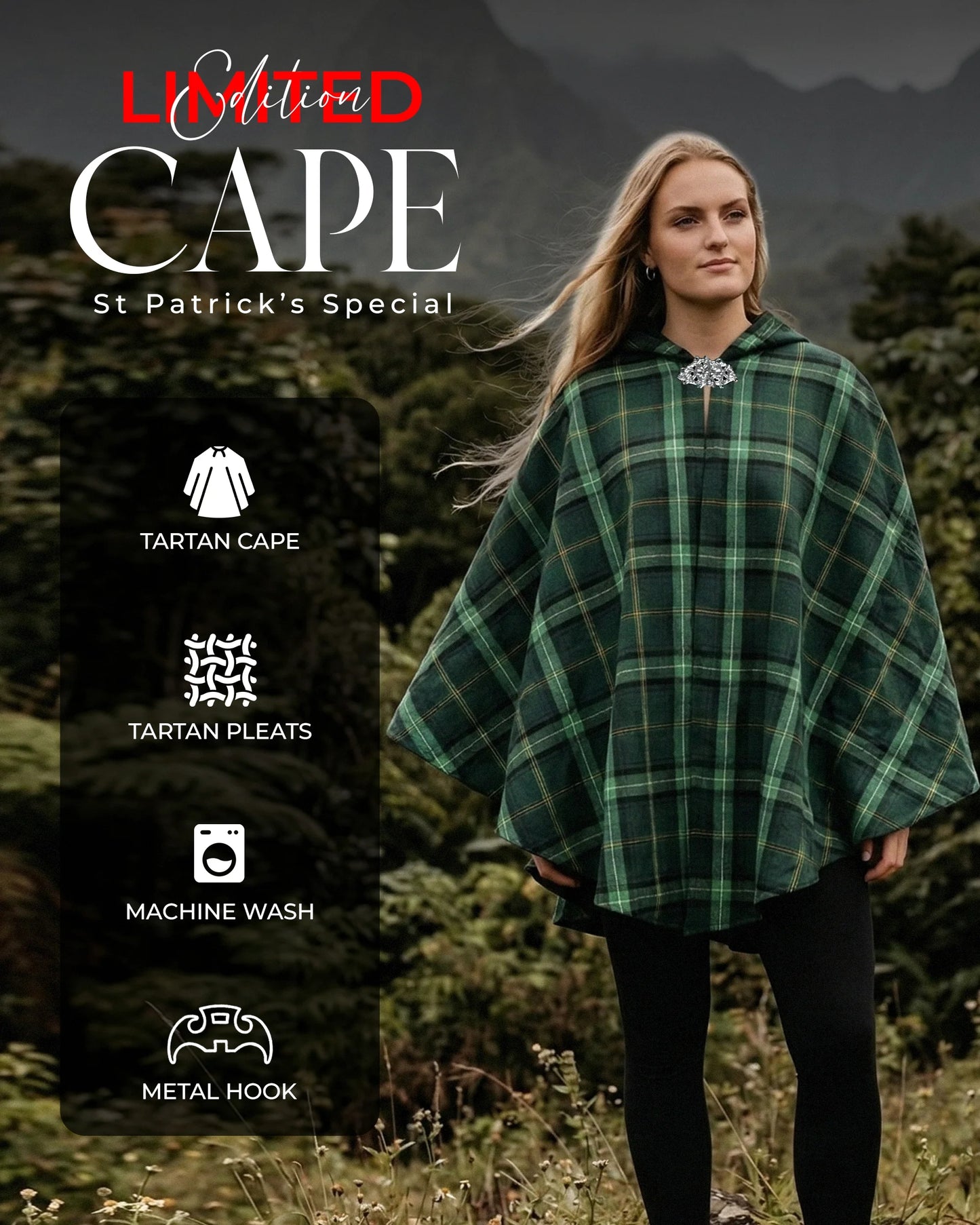 Women Tartan Cape - Celtic - Limited Edition