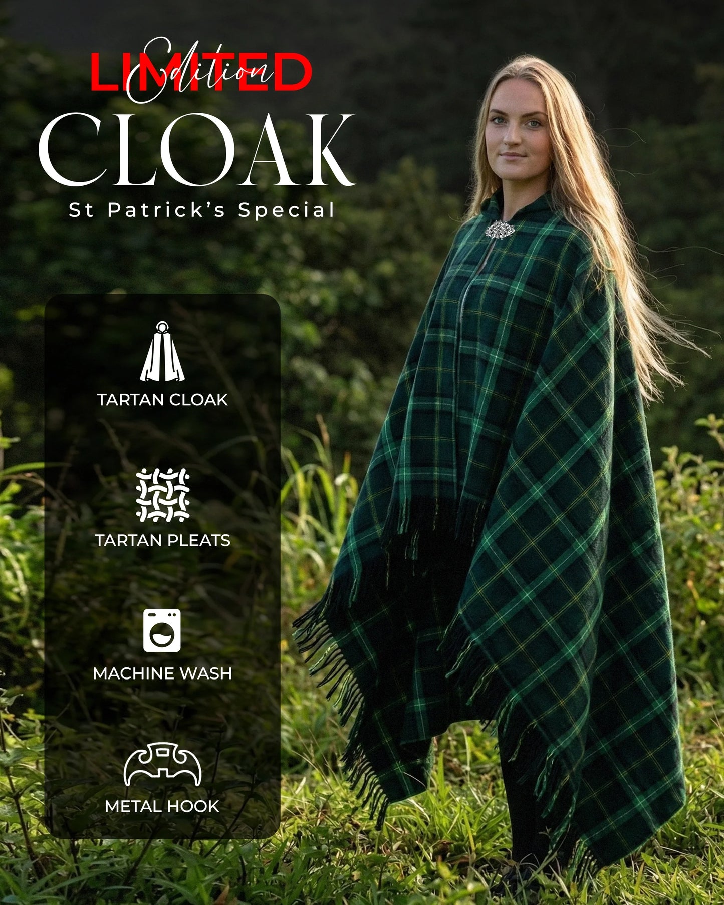 Women Tartan Cloak - Celtic - Limited Edition