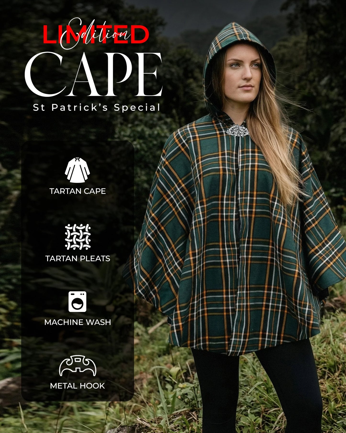 Women Tartan Cape - Irish Heritage | Limited Edition