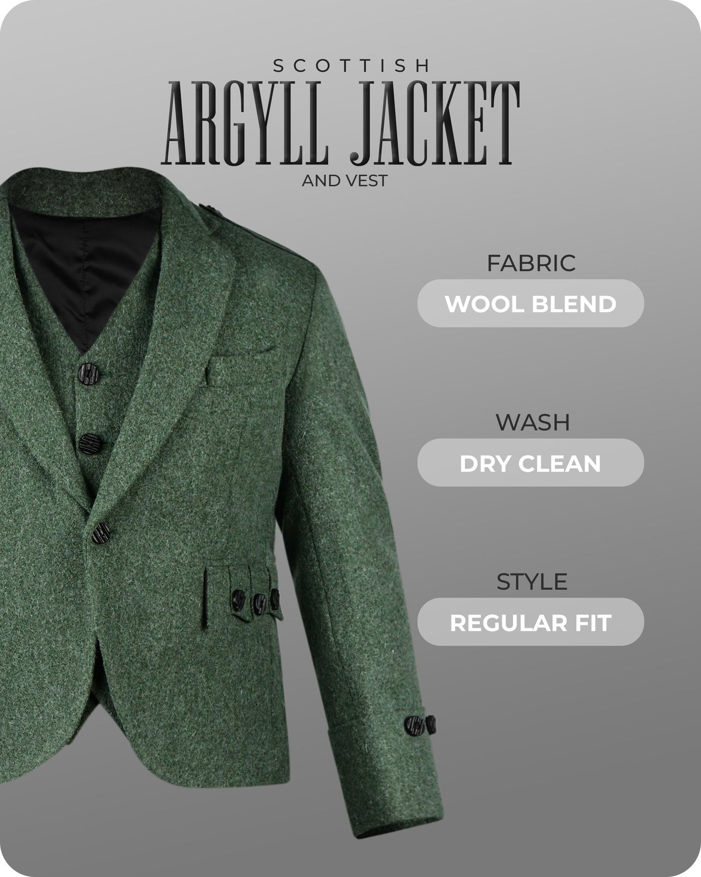 Green Argyll Jacket & Vest