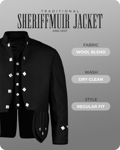 Black Sheriffmuir Jacket & Vest