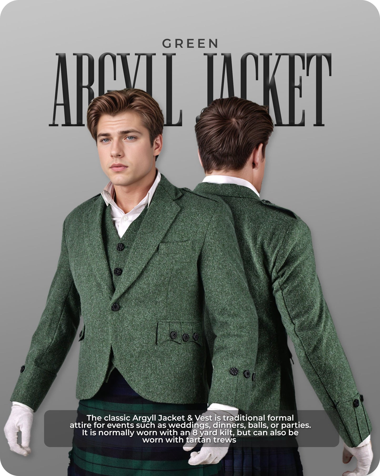 Green Argyll Jacket & Vest