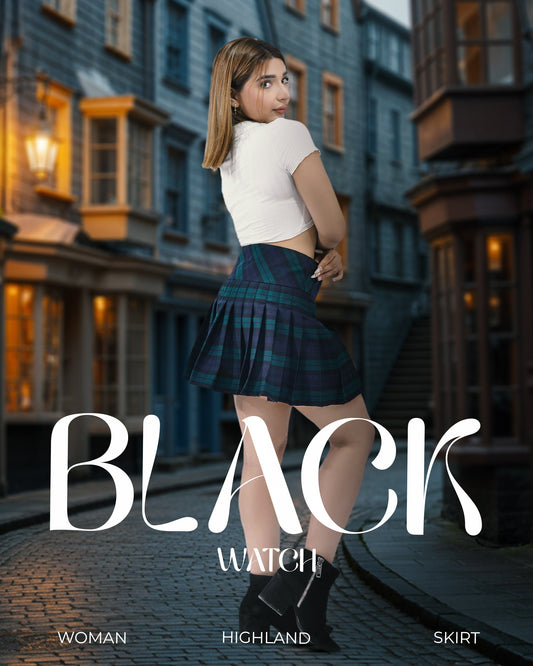 Women's Tartan Billie Skirt | Black Watch