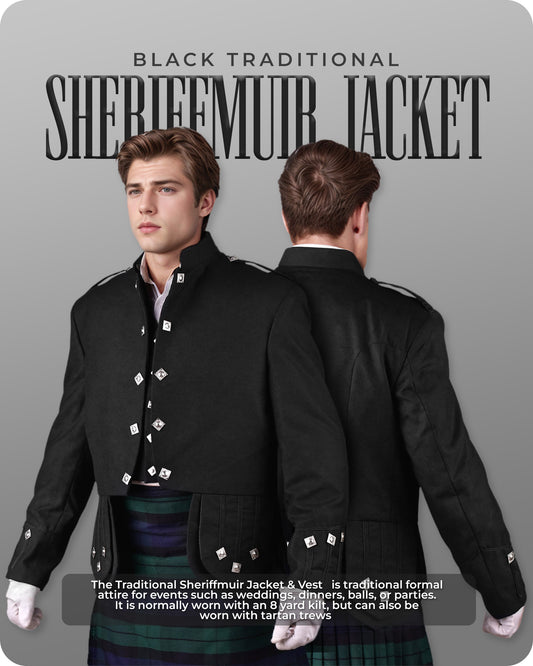 Black Sheriffmuir Jacket & Vest