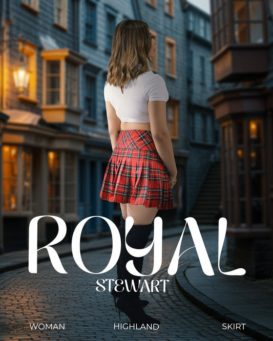 Women's Tartan Billie Skirt| Royal Stewart