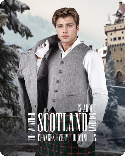 Grey Argyll Jacket & Vest