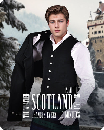 Black Argyll Jacket & Vest