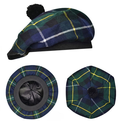 Tam O'Shanter Hat with Pompom | Macneil Modern Tartan