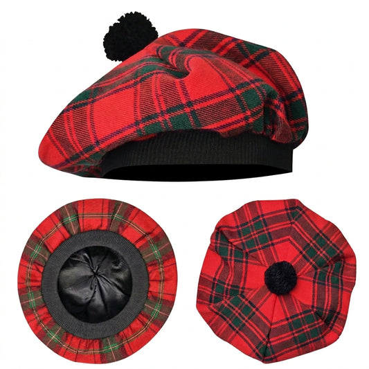 Tam O'Shanter Hat with Pompom | Macintosh Tartan