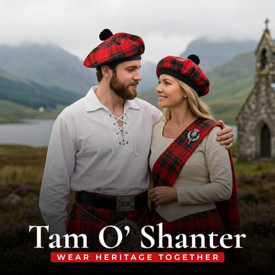 Tam O'Shanter Hat with Pompom | Macintosh Tartan