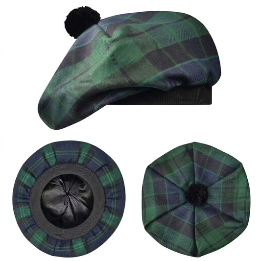 Tam O'Shanter Hat with Pompom | MacKay Modern Tartan