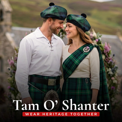 Tam O'Shanter Hat with Pompom | MacKay Modern Tartan