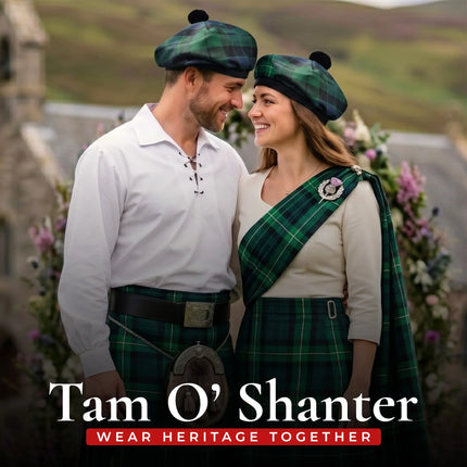 Tam O'Shanter Hat with Pompom | MacKay Modern Tartan