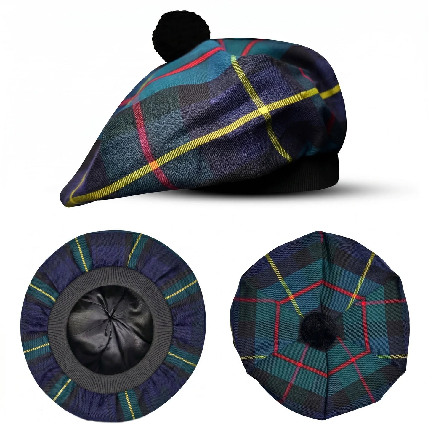 Tam O'Shanter Hat with Pompom | MacLeod of Harris Tartan