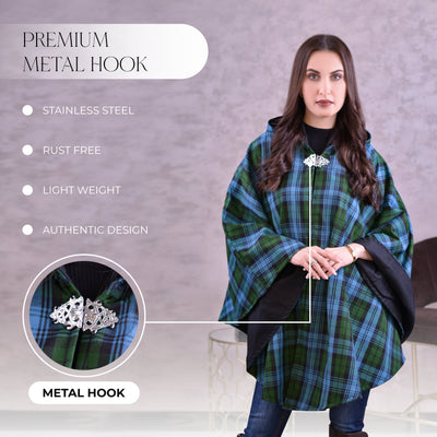 Women’s Cape in Ancient Campbell Tartan