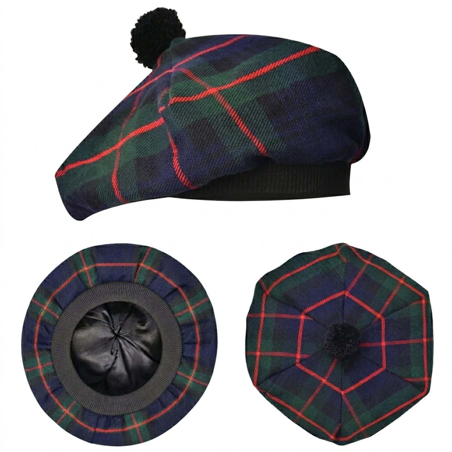 Tam O'Shanter Hat with Pompom | Murray of Athol Tartan