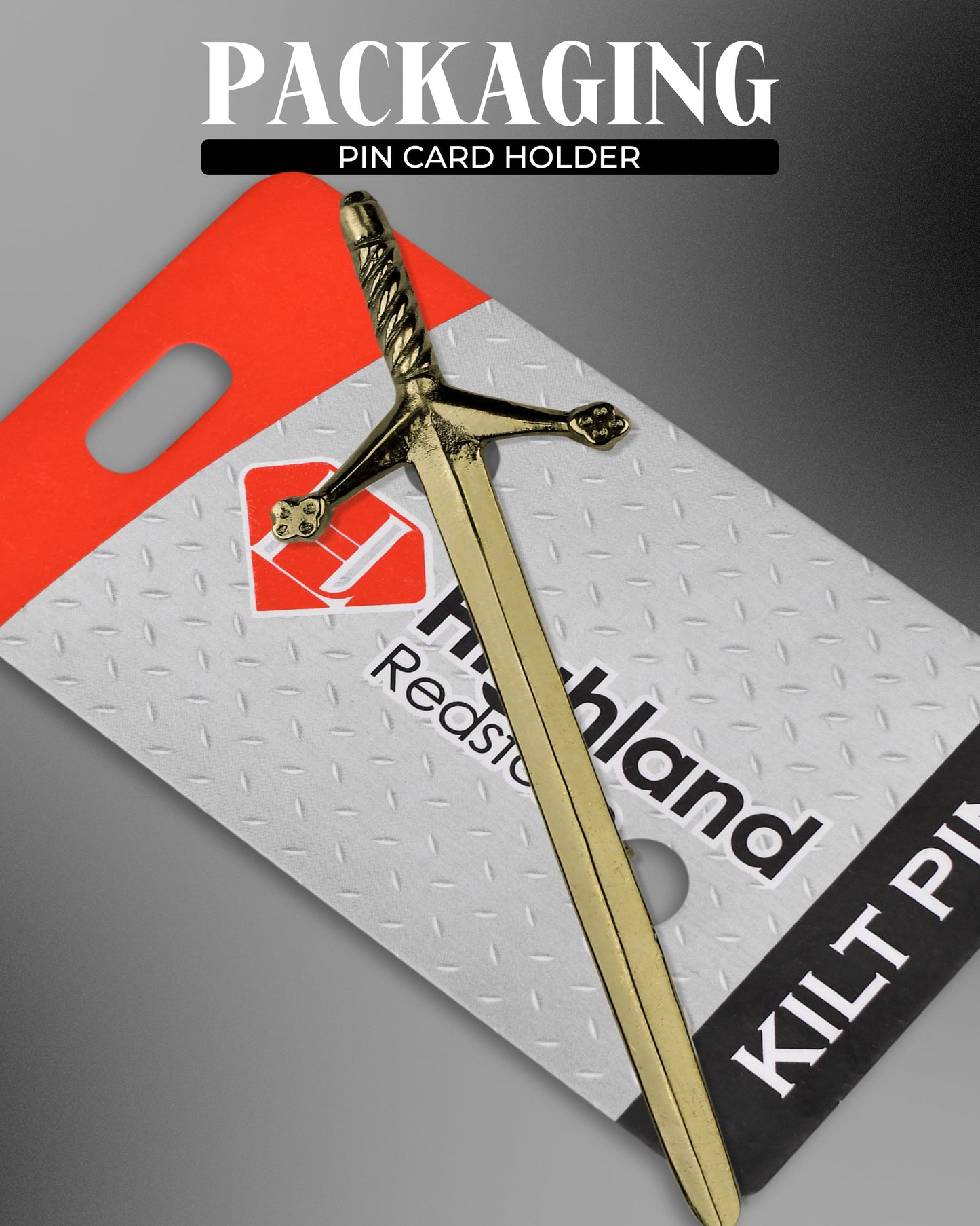 Scottish Kilt Pin for men | Pewter Sword Antique