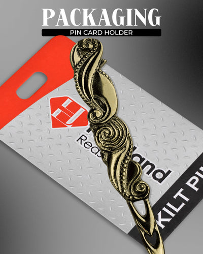Scottish Kilt Pin for men | Swirl Pewter Antique