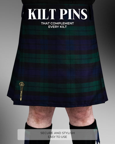 Scottish Kilt Pin for men | Celtic Thistle Pewter Antique