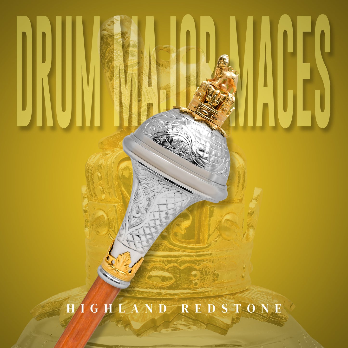 American Maces, Drum Major Maces (Embossed Head)